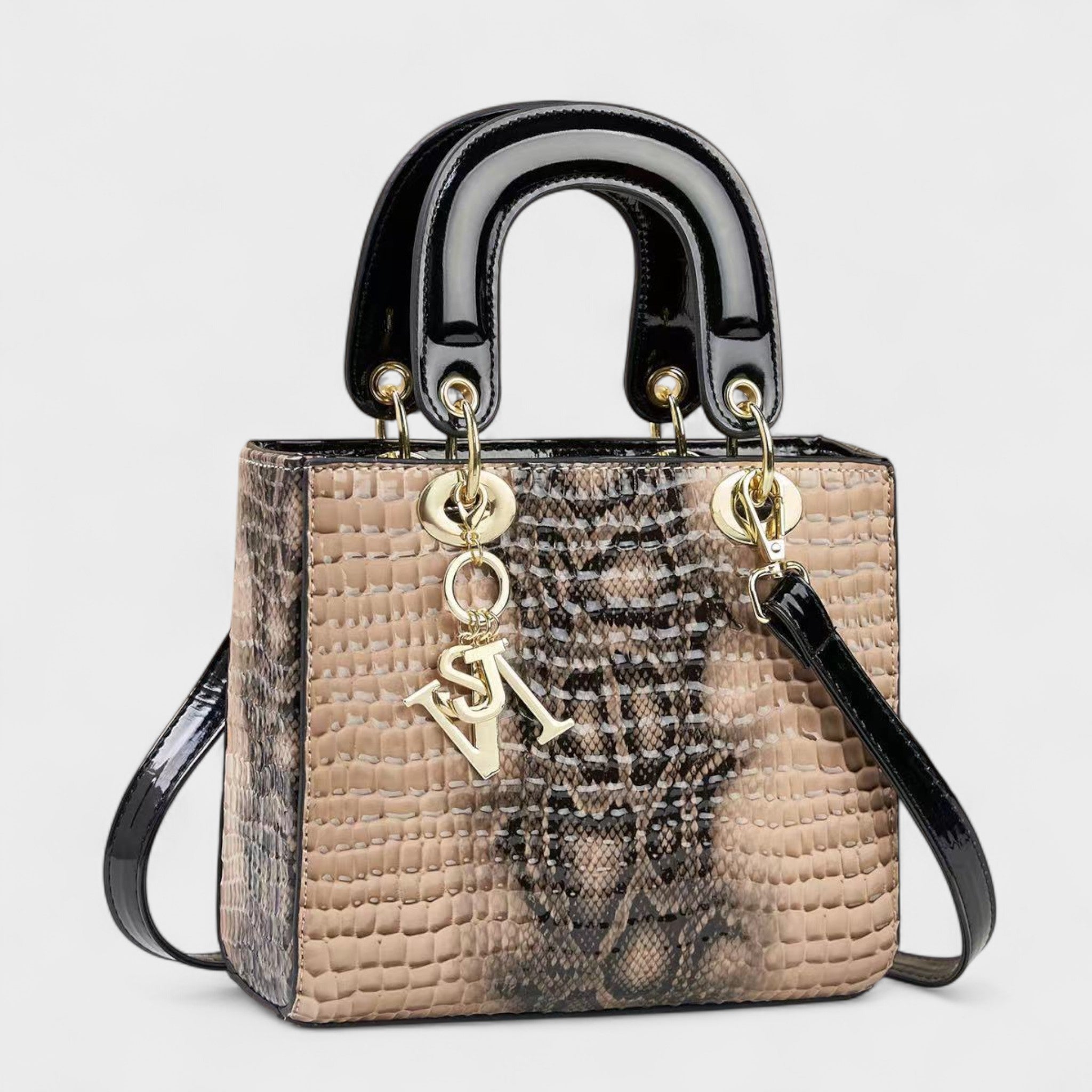 Izabela - Snake Print Handbag