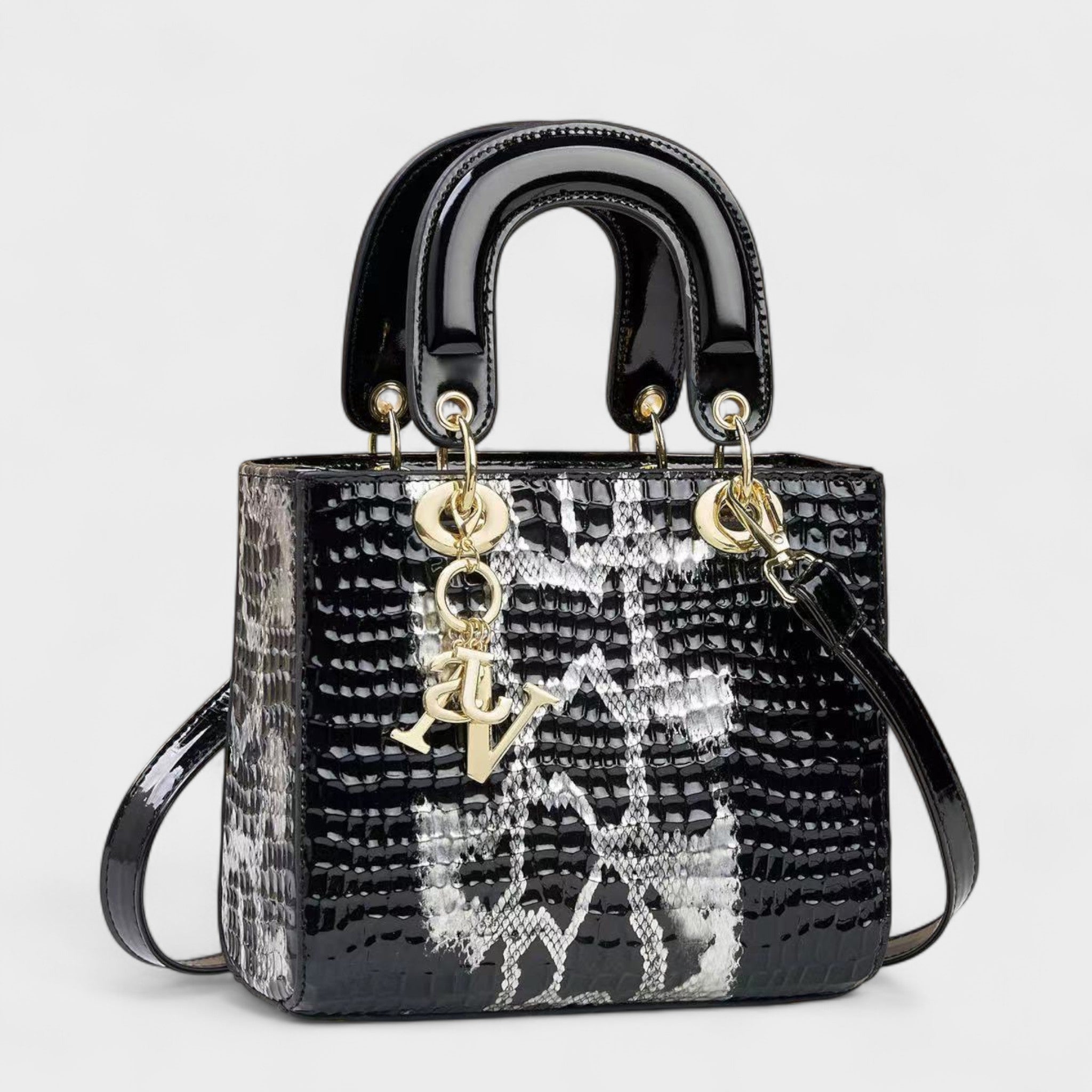 Izabela - Snake Print Handbag
