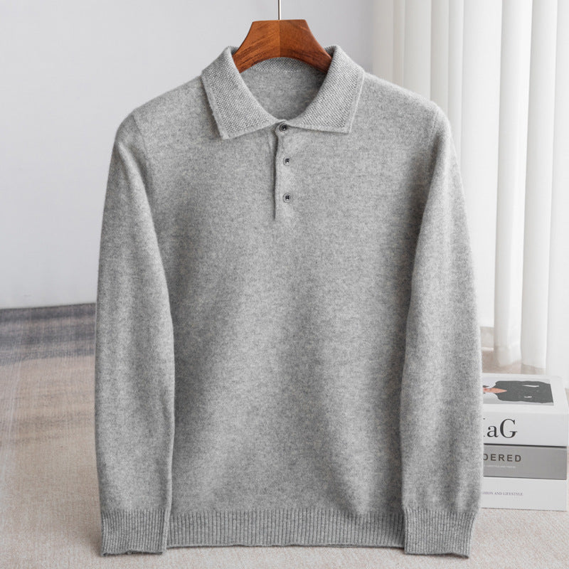 Toomas Classic Knitted Polo Sweater: A Timeless Elegance