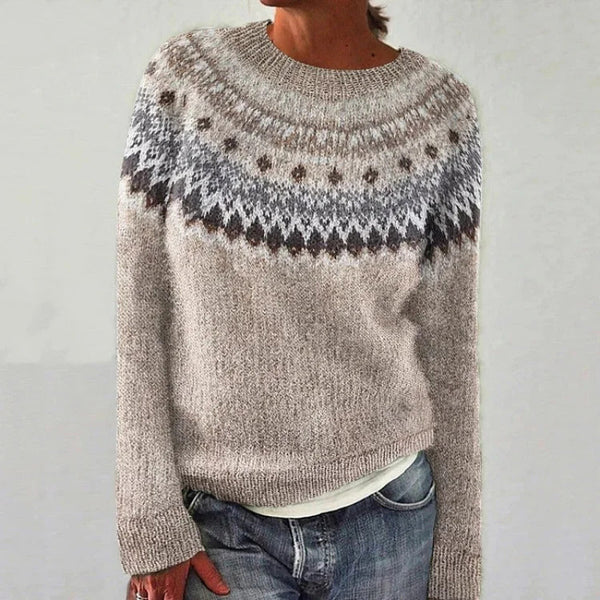 EMY™ - Warm Icelandic Knit Sweater