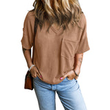 JANA™ | Top suelto con escote en V y bolsillos