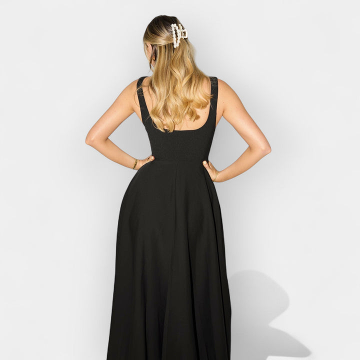 Vestido Midi Corte A Elegante