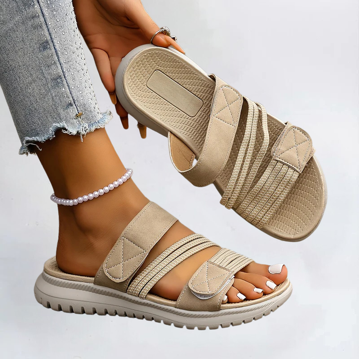 Sandalia deportiva plana para mujer