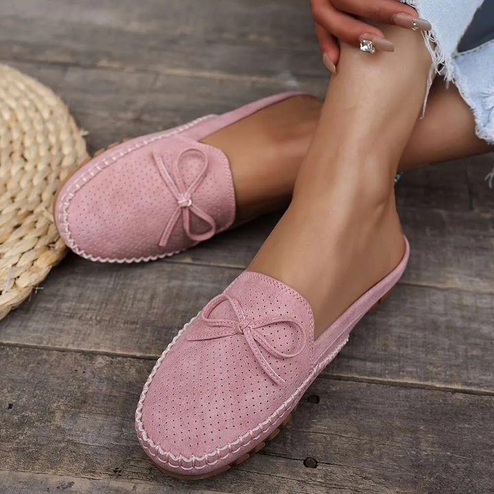 Mocasín con lazo para mujer