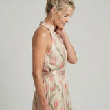 Esperanza | Vestido Midi Floral con Cuello Halter