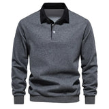 Suéter Polo Peeter Signature con Contraste Clásico