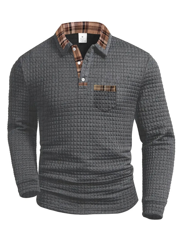 Bruno™ Polo Texturizado – Autoridad Silenciosa