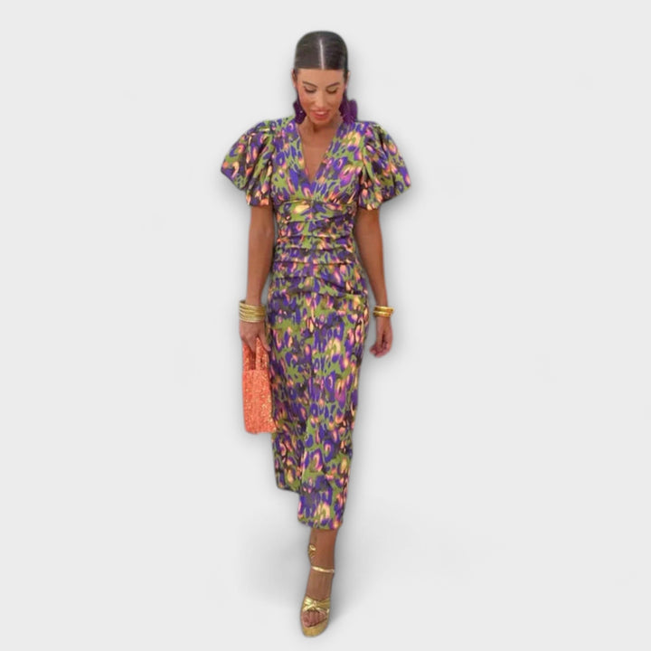 Vestido Vanessa™ Fluido con Escote en V