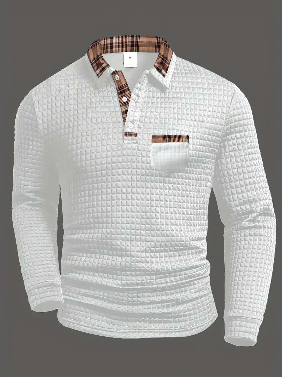 Bruno™ Polo Texturizado – Autoridad Silenciosa