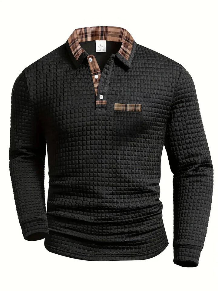 Bruno™ Polo Texturizado – Autoridad Silenciosa