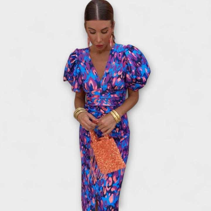 Vestido Vanessa™ Fluido con Escote en V