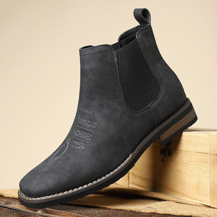 BOTAS DE CUERO CÓMODAS PARA HOMBRE