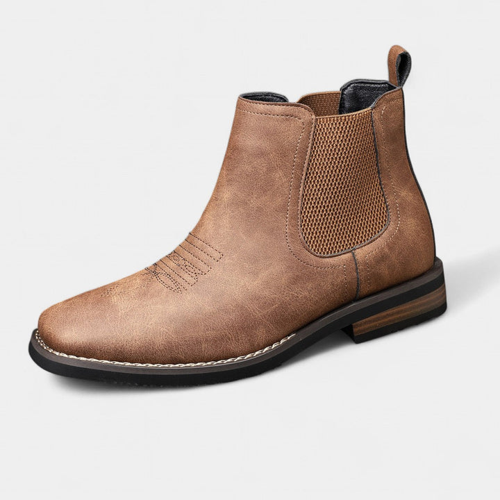 BOTAS DE CUERO CÓMODAS PARA HOMBRE