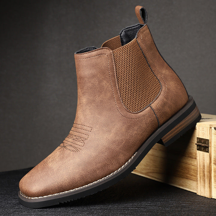 BOTAS DE CUERO CÓMODAS PARA HOMBRE