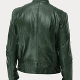 Chaqueta de Cuero Rasmus Signature con Silueta Masculina Atemporal