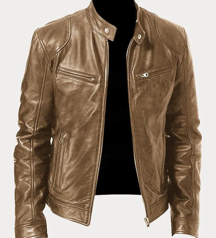 Rasmus Classic Leather Jacket: A Timeless Masculine Design