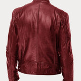 Chaqueta de Cuero Rasmus Signature con Silueta Masculina Atemporal