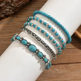 Sahara™ – Set de Pulseras Boho Turquesa