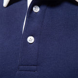 Suéter Polo Peeter Signature con Contraste Clásico