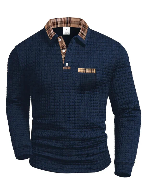 Bruno™ Polo Texturizado – Autoridad Silenciosa
