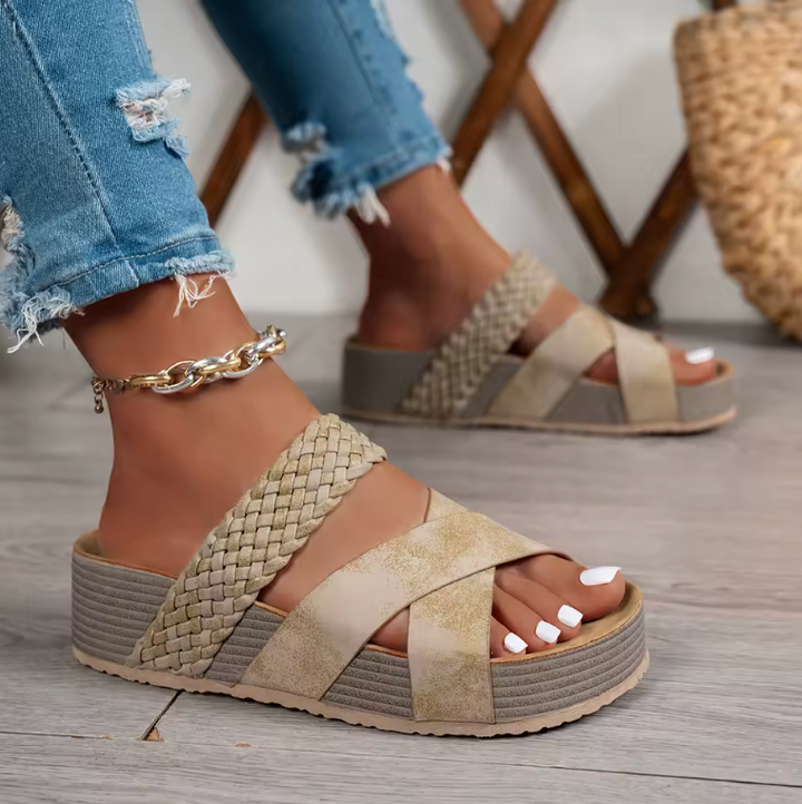 Laura - Sandalias ortopédicas de cuero