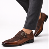Monk Strap Clásico King con Líneas Elegantes
