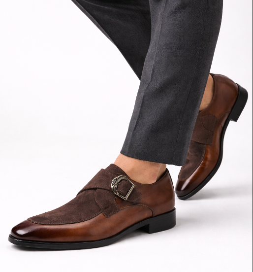 Monk Strap Clásico King con Líneas Elegantes