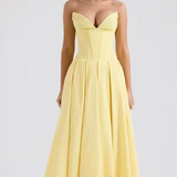 Vestido Largo Estampado Elegante de Cintura Alta
