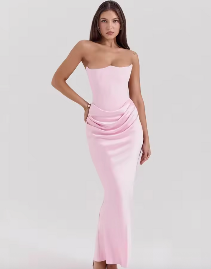 Vestido Maxi Elegante Minimalista y Fluido