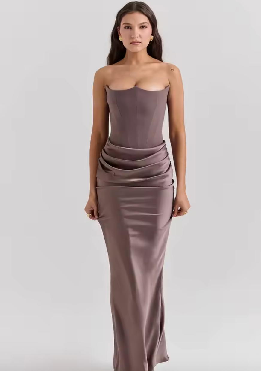Vestido Maxi Elegante Minimalista y Fluido