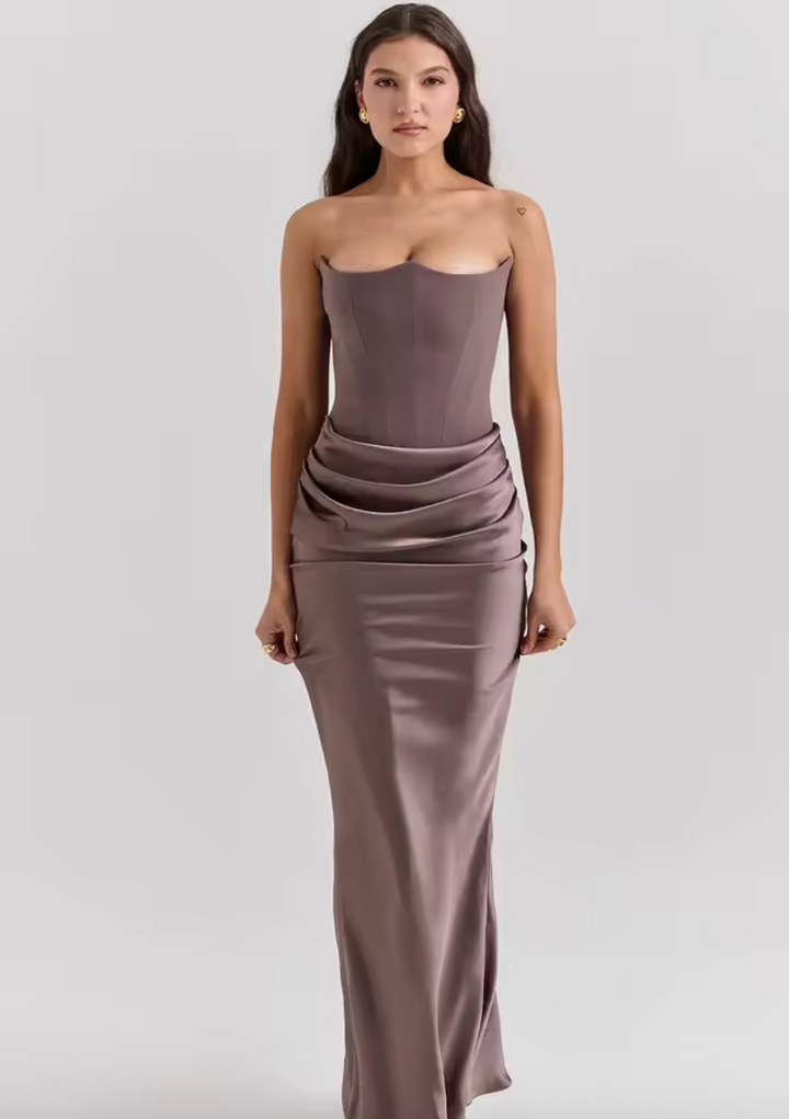 Vestido Maxi Elegante Minimalista y Fluido
