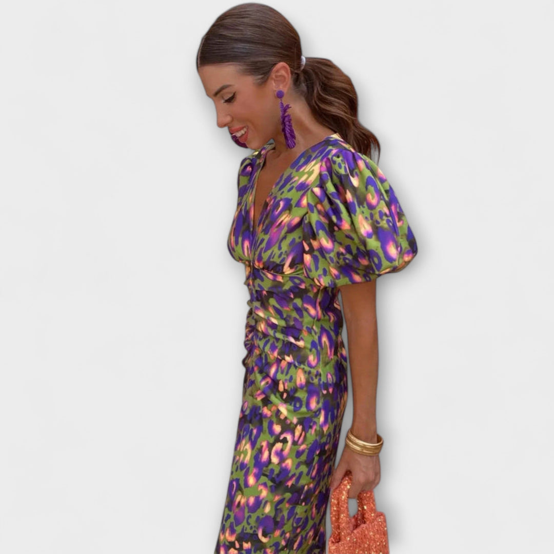 Vestido Vanessa™ Fluido con Escote en V