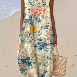 Katrina - Vestido de Verano con Diseño Floral Retro