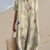 Lina | Vestido Vintage con Estampado Floral
