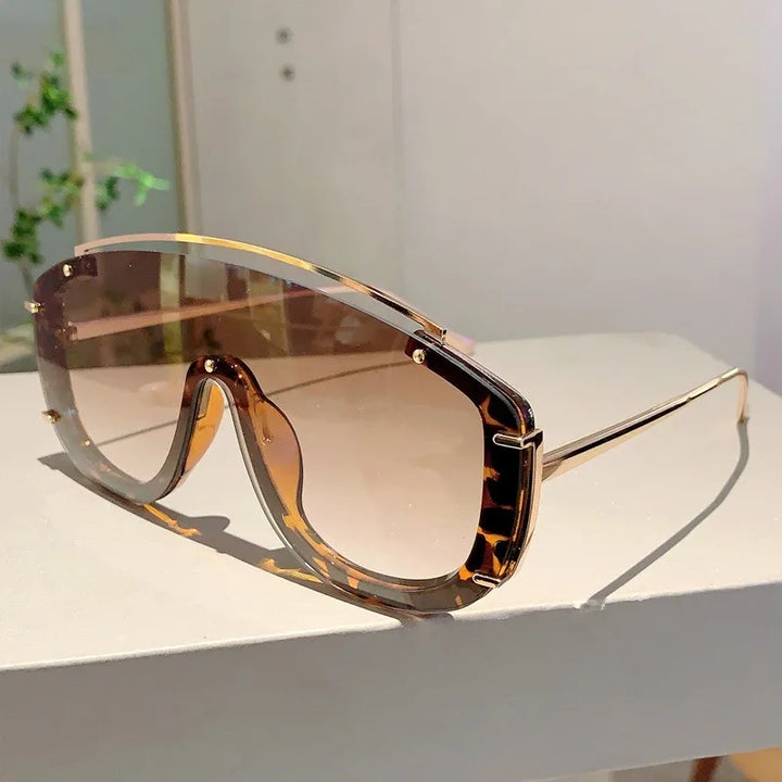 Marisol oversized leopard sunglasses