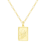 Collar con colgante de sol radiante