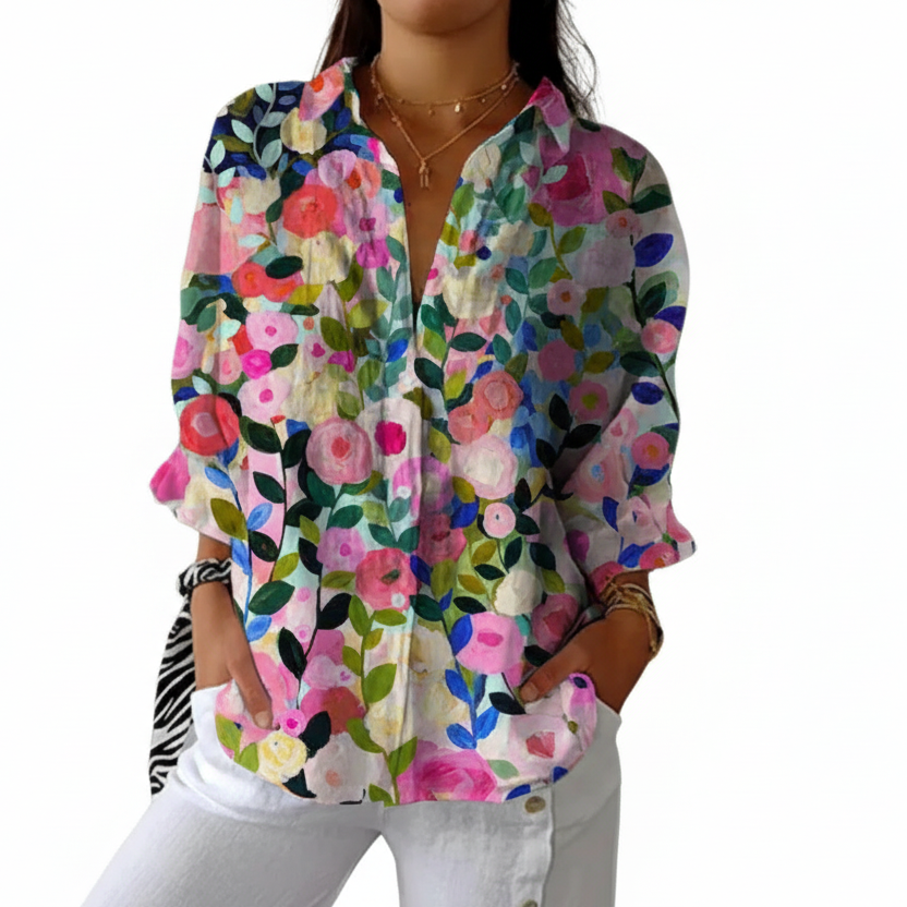 Inés | Blusa Bloom Canvas