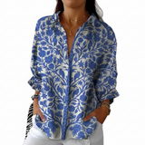 Isabela | Blusa Jardín Azul