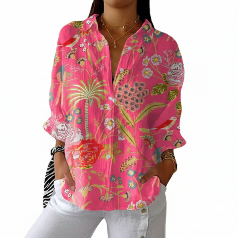 Christina | Blusa Floral Tropical