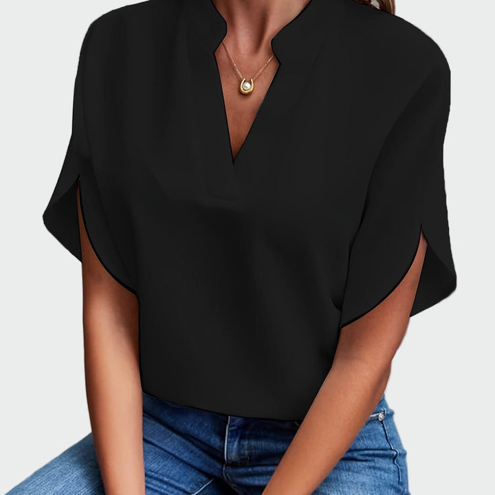 Blusa con Estampado Drapeado