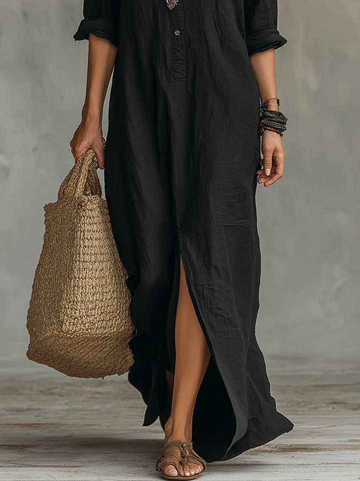 AuraLina™ Vestido Maxi – Elegancia sin esfuerzo, comodidad total