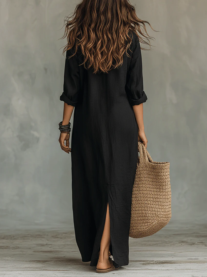 AuraLina™ Vestido Maxi – Elegancia sin esfuerzo, comodidad total