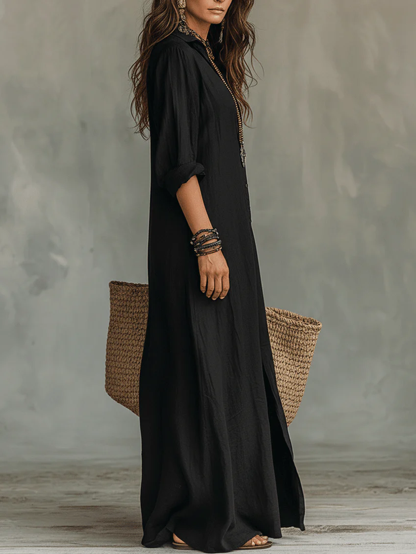AuraLina™ Vestido Maxi – Elegancia sin esfuerzo, comodidad total