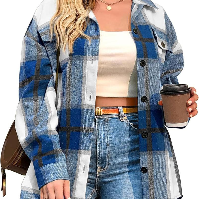 BRIGID™ - Chic Plus-Size Shacket
