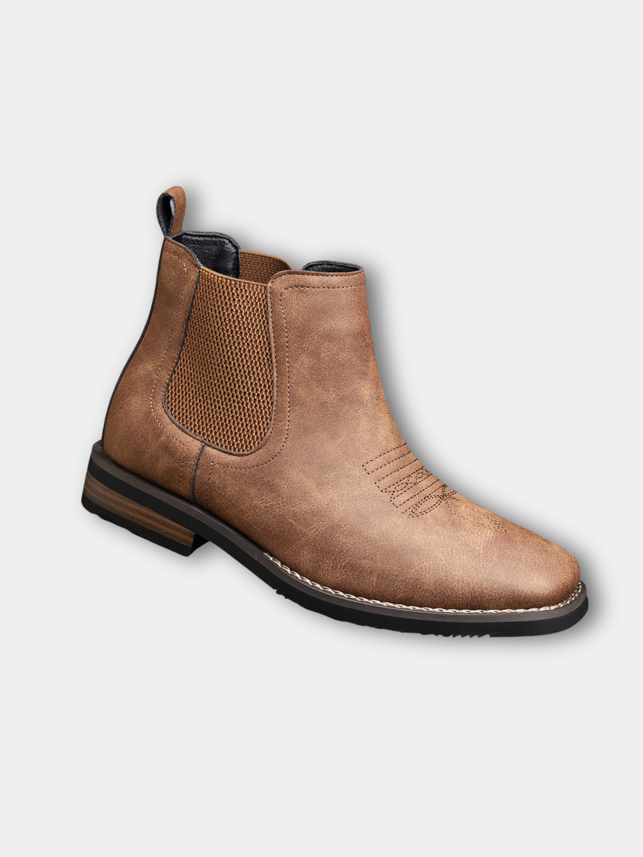 BOTAS DE CUERO CÓMODAS PARA HOMBRE