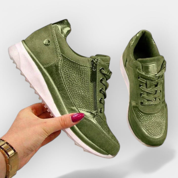 Zapatillas anatómicas con cremallera