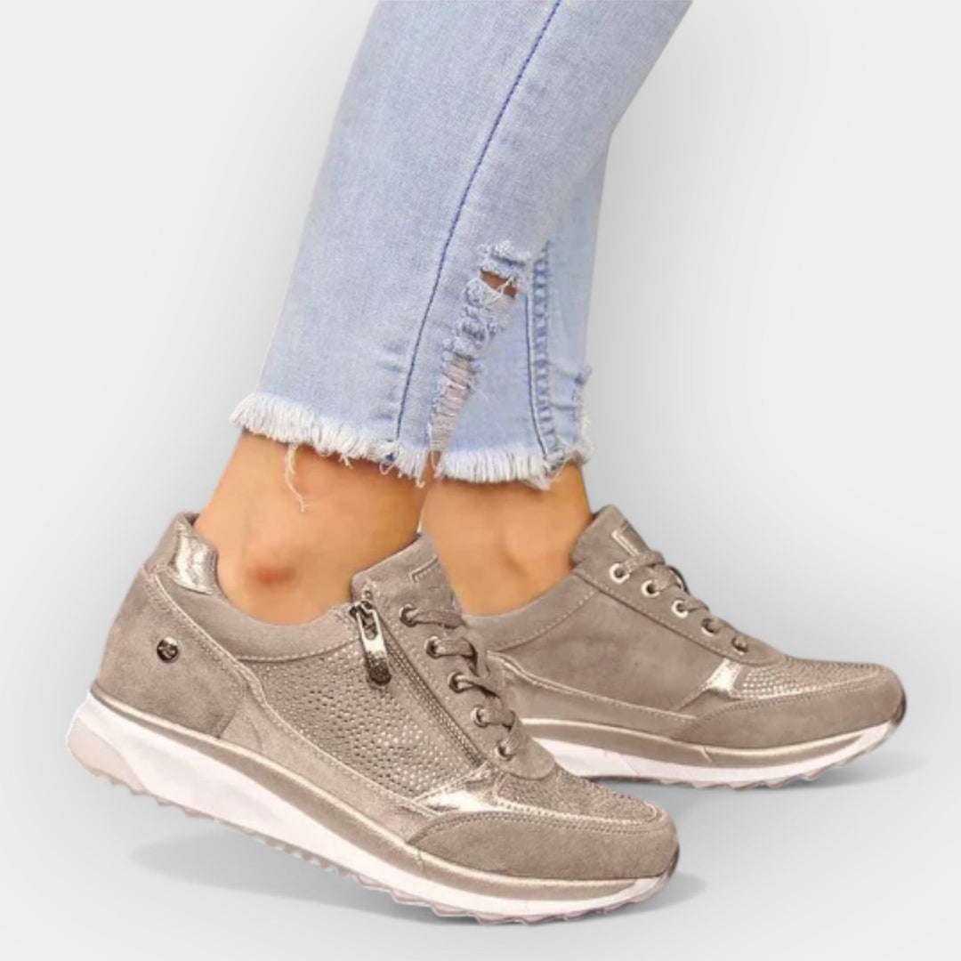 Zapatillas anatómicas con cremallera