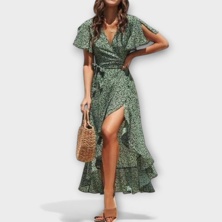 Vestido Leonor™ Maxi Boho Fluido Asimétrico