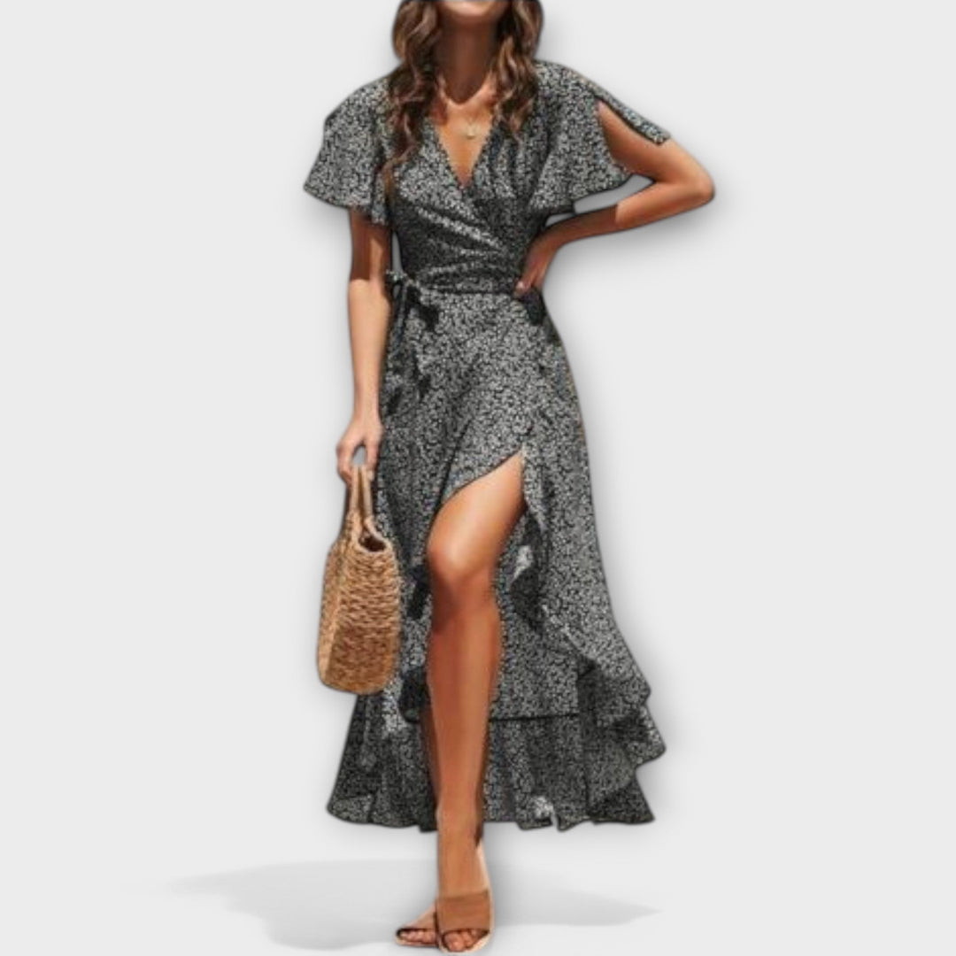 Vestido Leonor™ Maxi Boho Fluido Asimétrico