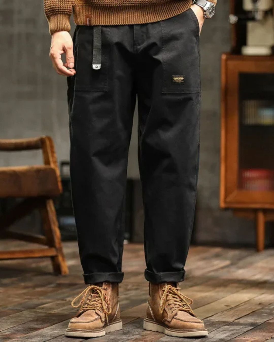 ATELIER Pantalones Cargo Clásicos con Estilo Contemporáneo